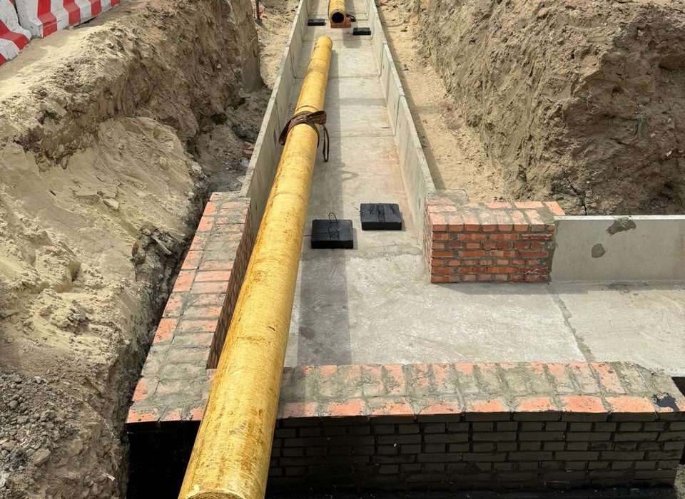 В Волгограде начали менять 48-метровый участок теплосети